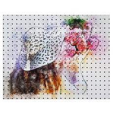 AnB Commerce 少女水彩BB 室內裝飾洞洞板 white, 1個, 白色