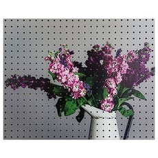 NB Commerce 紫綠室內裝飾洞洞板 白色, 1個