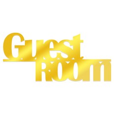 Kuu 黏貼式壓克力造型門牌裝飾品, 金鏡