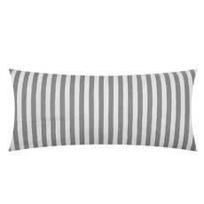 Home&Sleep純棉100%靠枕含枕芯糖果線條 C型, 灰色