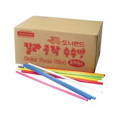 도너랜드 칼라 공작 수수깡 300p, 혼합 색상, 1개