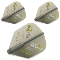 코스모다트 다트 플라이트 핏 쉐도우 쉐이프, 블랙, 3개