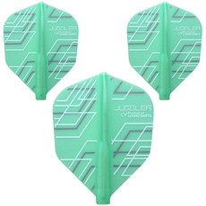 코스모다트 다트 플라이트 핏 저글러 쉐이프, 민트 그린, 3개