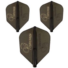 코스모다트 다트 플라이트 핏 에어 코스모 로고 쉐이프, 블랙, 3개