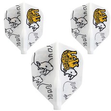 코스모다트 다트 플라이트 핏 마모2 쉐이프, 화이트, 3개