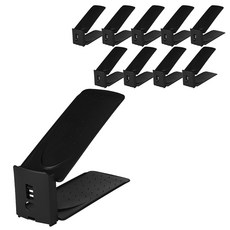 TIVOLI 升級鞋架黑色, 10片, 黑色