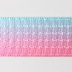 時尚亮點 新款緞面ST雙色轉印緞帶 S-NST-PR 25mm 50碼, NO 6, 1個