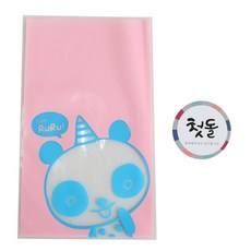 黃氏便當 無黏性美味袋 熊貓 100入 + 週歲傳統貼紙 100張, 1套