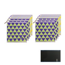 Songwol 松月 北歐手環巾10p隨機出貨+大菱形黑色折疊巾70條, 混色, 1套