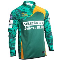 JUNTAS 印花迷彩半拉鍊足球上衣