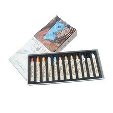 시넬리아 Sinellia [Sinellier] 油畫棒套組 12 色 N132520.121 珍珠色, 12 種顏色