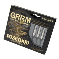 POSEIDON 그린룸 Star Light2 다트 배럴 2BA, 혼합 색상, 1세트
