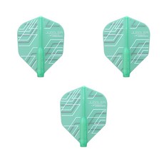 코스모다트 핏 에어 저글러 다트 플라이트, 민트 + 그린 쉐이프, 3개