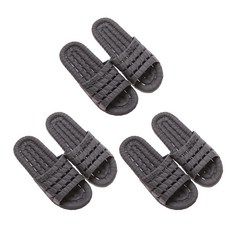 土耳其 ABM EVA排水浴室拖鞋 灰色, 3個