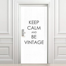 設計水滿玄關門貼 keep vintage 高級木紋, 白色的