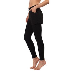 TheSirup 女款親膚水上運動短褲內搭褲, 黑色