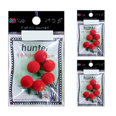 한돌 형광 주간케미 빨강색, 3개