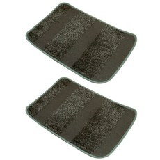 바이데코 세로 스트라이프 다크브라운 발매트 2p, 혼합 색상