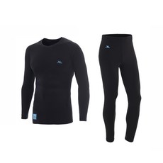 FITNUS 男款 Max Warm 圓領機能性刷毛彈力圓領T恤 + Iron Warm 九分褲套組