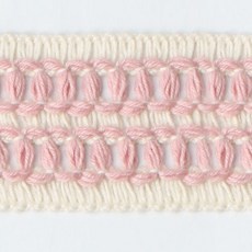 패션포인트 코메즈면 모직테이프 KJ-CC-385 25mm 50야드, 핑크, 1개