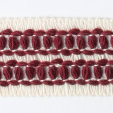 패션포인트 코메즈면 모직테이프 KJ-CC-385 25mm 50야드, 레드, 1개