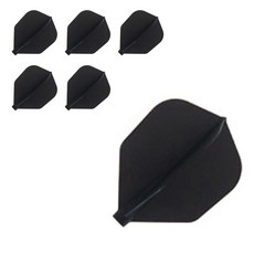 COSMO DARTS 飛鏢飛行適合素色, D黑色, 6件