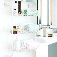 Iel Company多功能門掛式3層置物架, 白色的, 1個