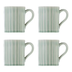 봄을담은그릇 이은범 다면원통머그, 연청자, 4개입