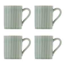 봄을담은그릇 이은범 다면원통머그, 진청자, 4개입