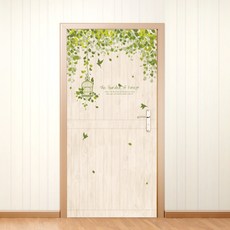 제제데코 엠보에어프리 현관문시트지 숲속의 정원, 베이직