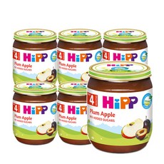 힙 플럼 애플 이유식, 혼합맛(플럼/애플), 125g, 6개