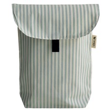 SEMOMS 印花尿布收納包, 薄荷綠 條紋款