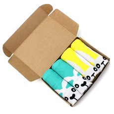 H Ground掛式擦手毛巾 床兔 綠色 2條+黃色 2條, 混色, 1套