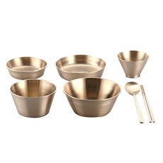 Gwangmyung Bronze Ware 現代 1 人半桌套組 8p, 單色, 7種