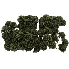 페이퍼블라섬 open rose 북아트재료 saa035 20mm, 혼합 색상, 1개