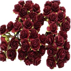 페이퍼블라섬 open rose 북아트재료 saa003 20mm, 혼합 색상, 50개입