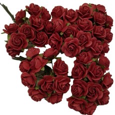 페이퍼블라섬 open rose 북아트재료 saa002 20mm, 혼합 색상, 50개입