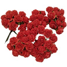 페이퍼블라섬 open rose 북아트재료 saa001 20mm, 혼합 색상, 1개