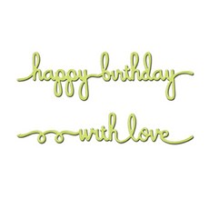 벤타코리아 다이 만들기 재료 Sentiments, 혼합 색상, 1개