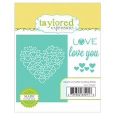 스튜디오제이 다이 만들기 재료 hearts a flutter cutting plate, 혼합 색상, 1개