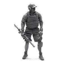 YUFANMODEL YF102 1/35軍事人物模型 美國海豹部隊士兵槍聲從哪來, 1個