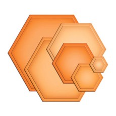 벤타코리아 다이 만들기 재료 HEXAGONS, 혼합 색상, 1개