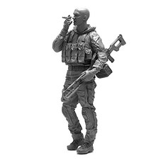YUFANMODEL YF106 1/35軍事人物模型 美國海豹部隊士兵光頭抽雪茄, 1個