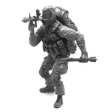 YUFANMODEL YF127 1/35軍事人物模型 美國海豹部隊生化武器, 1個