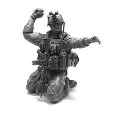 YUFANMODEL YF118 1/35軍事人物模型 美國海豹部隊士兵投擲手榴彈, 1個