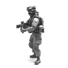 YUFANMODEL 1/35軍事人物模型 美國陸軍特種部隊骷髏士兵 Vol 1, 1個