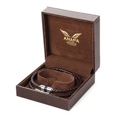 ANAPA KOREA 女士皮革項鍊棕色, 1個