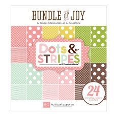 한가람 cz ep 묶음 배경지 Girl Dots and Stripes 6 x 6 인치, BJGT79025, 1개