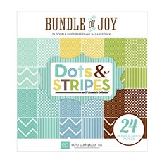 한가람 cz ep 묶음 배경지 Boy Dot & Stripes 6 x 6 인치, BJBET78025, 1개