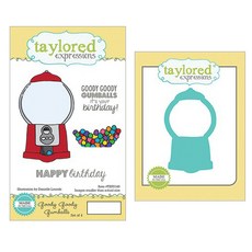 스튜디오제이 클링 스탬프 + 다이 만들기 재료, goody goody gumballs